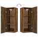 Hanging Wall Cabinet Smoked Oak 34.5x34x90 Cm Engineered