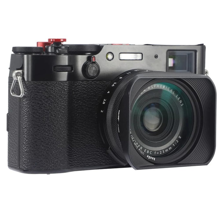 Haoge Lh - x200b Square Metal Lens Hood With 49mm Adapter