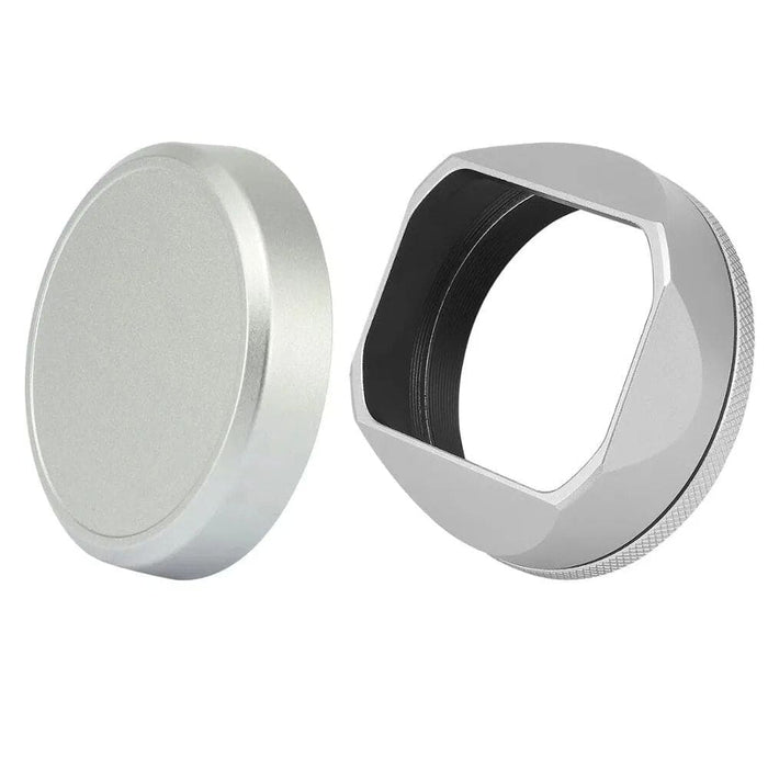 Haoge Lh-x54w Square Metal Lens Hood with 49mm Adapter Ring