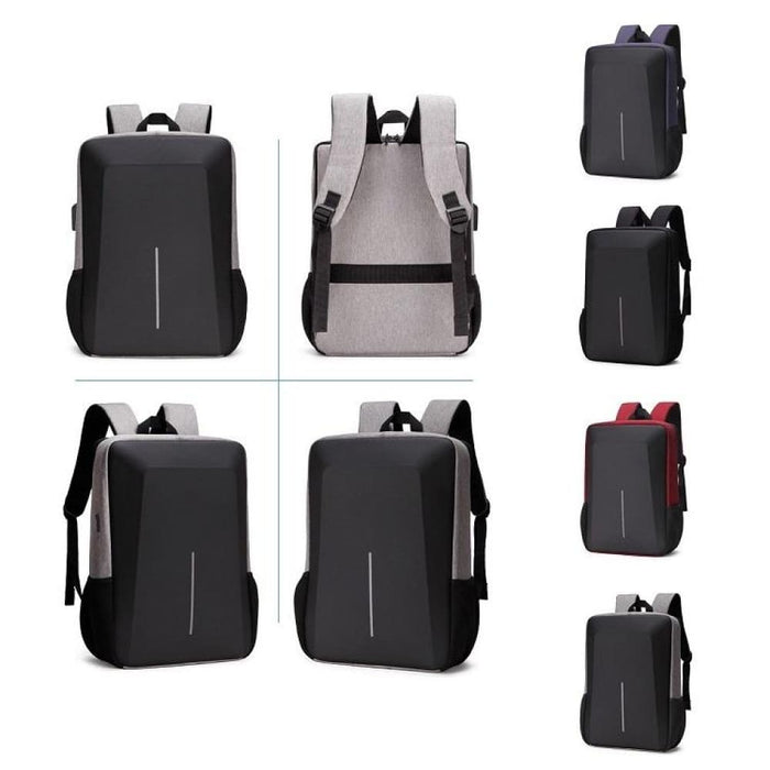 Hard Shell Backpack With Alloy Frame And Anti Theft Design