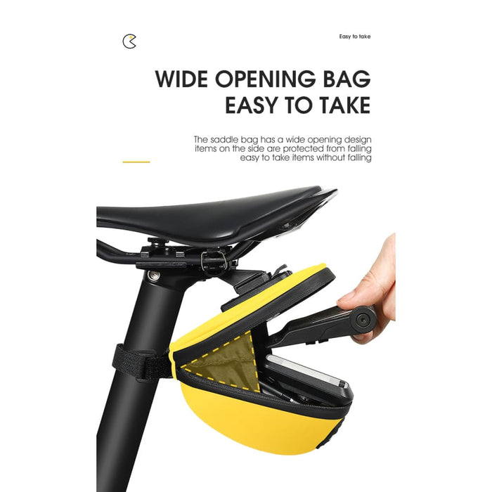 Hard Shell Mini Portable Saddle Bag