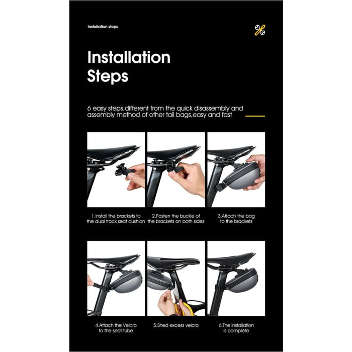 Hard Shell Mini Portable Saddle Bag