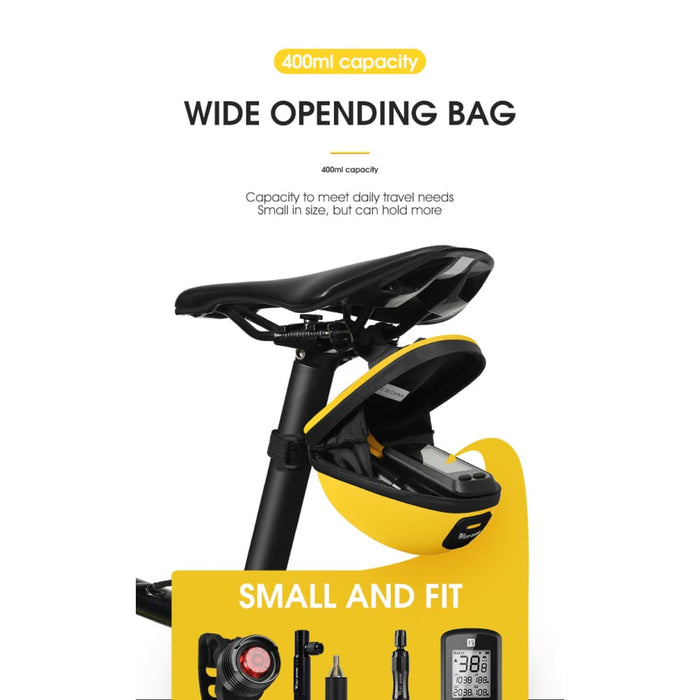 Hard Shell Mini Portable Saddle Bag