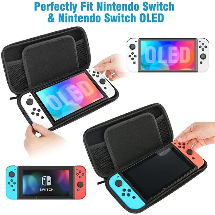 Hard Shell Portable Carrying Case Compatible with Nintendo