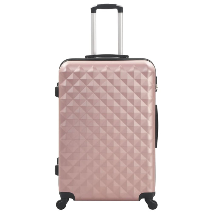 Hardcase Trolley Set 3 Pcs Rose Gold Abs Konnn