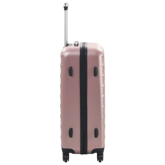 Hardcase Trolley Set 3 Pcs Rose Gold Abs Konnn
