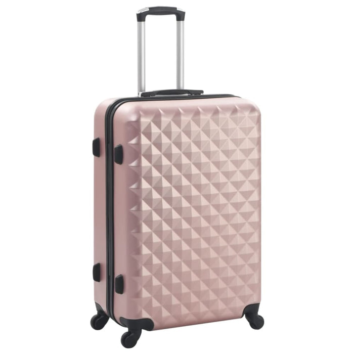 Hardcase Trolley Set 3 Pcs Rose Gold Abs Konnn