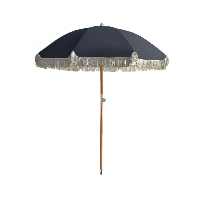 Havana Outdoors Beach Umbrella Portable 2 Metre Fringed