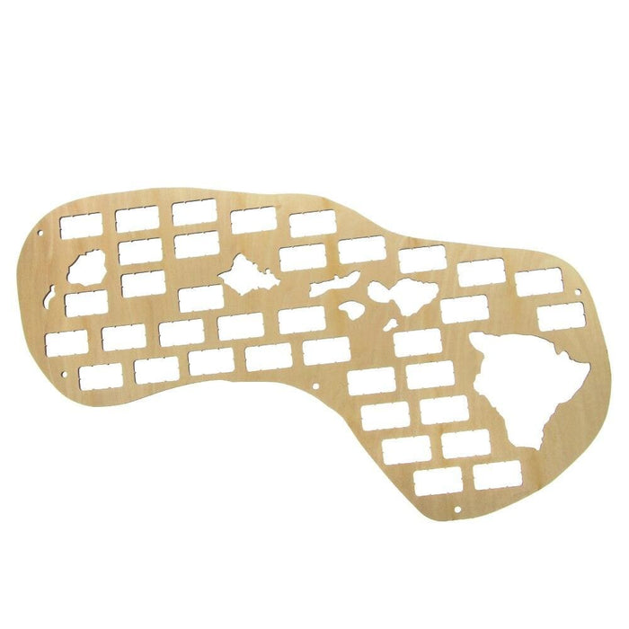 Hawaii State Wine Cork Map