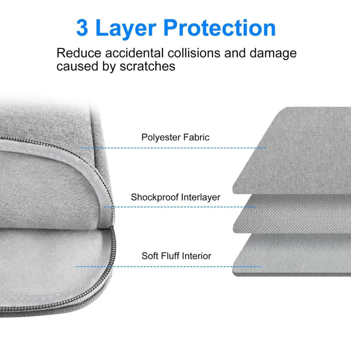 Haweel 15 Inch Laptop Sleeve Case Zipper Briefcase Bag