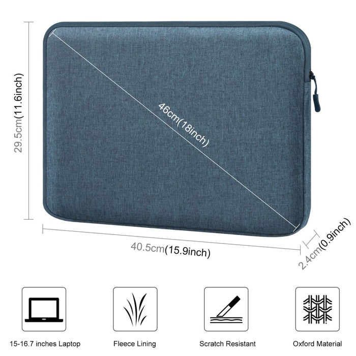Haweel 16 Inch Laptop Sleeve Case Zipper Briefcase Bag
