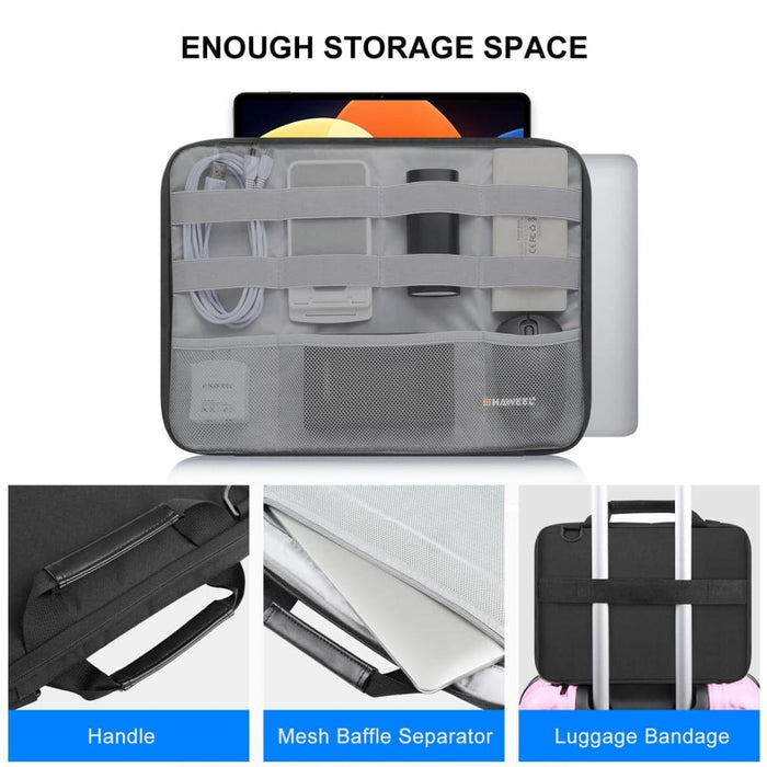 Haweel Briefcase Crossbody Laptop Bag For Macbook Lenovo