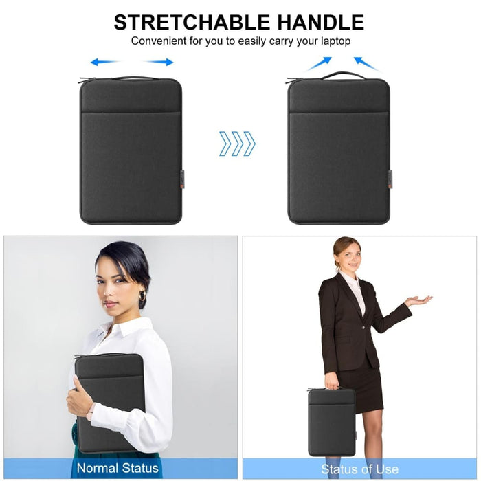 Haweel Laptop Sleeve Case Zipper Briefcase Bag With Handle