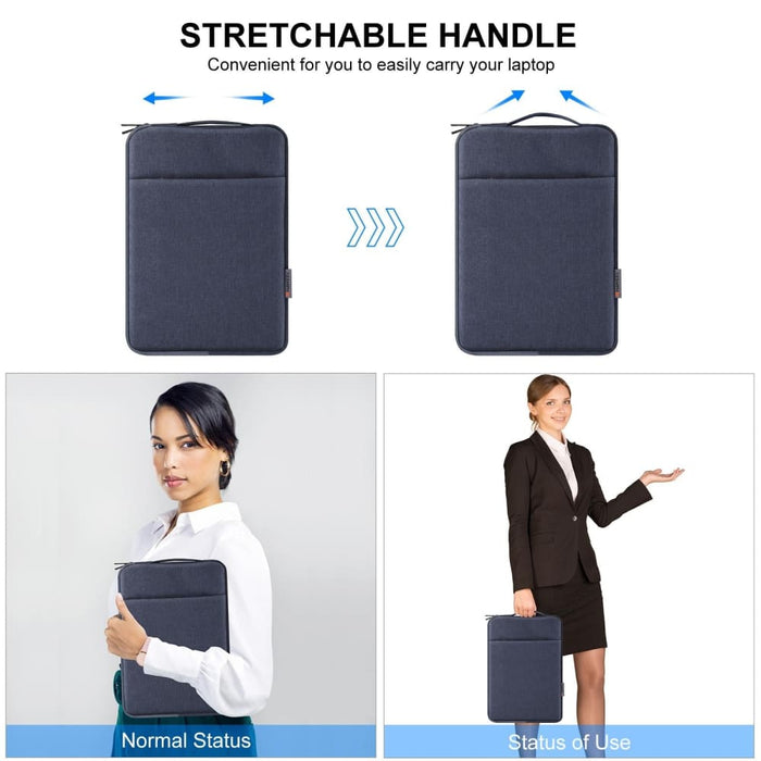 Haweel Laptop Sleeve Case Zipper Briefcase Bag With Handle