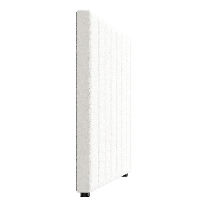 Bed Frame Headboard King Single Size Head Bedhead White Boucle