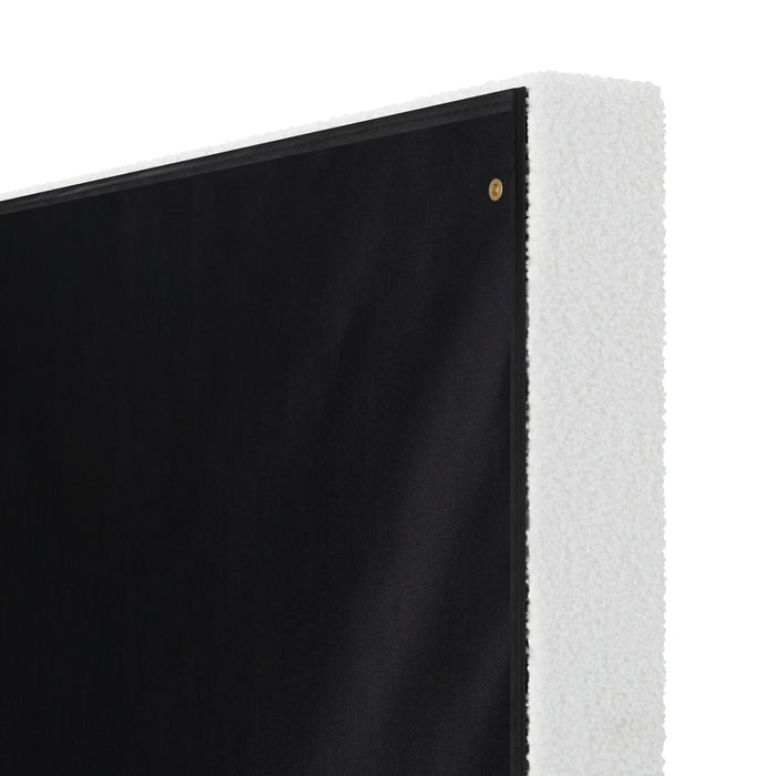 Bed Frame Headboard King Single Size Head Bedhead White Boucle