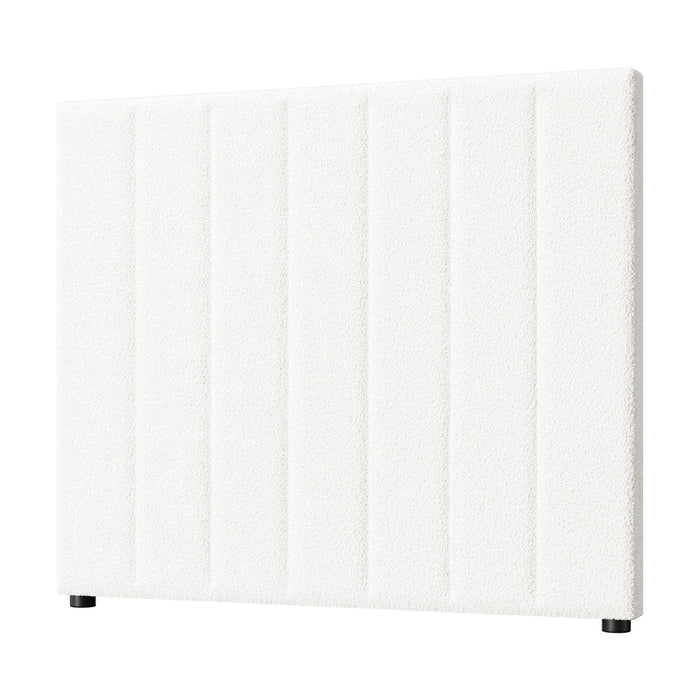 Bed Frame Headboard King Single Size Head Bedhead White Boucle