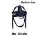 Head Neck Harness with Adjustable Strap Chin Pad and Chain