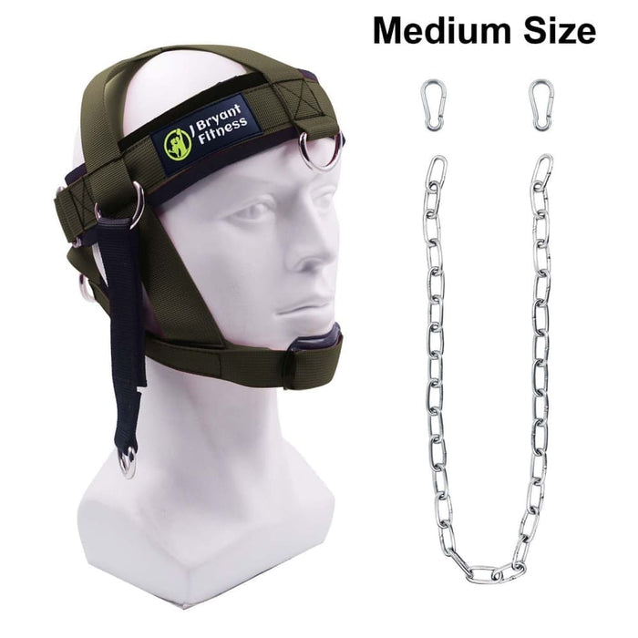 Head Neck Harness with Adjustable Strap Chin Pad and Chain