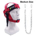 Head Neck Harness with Adjustable Strap Chin Pad and Chain
