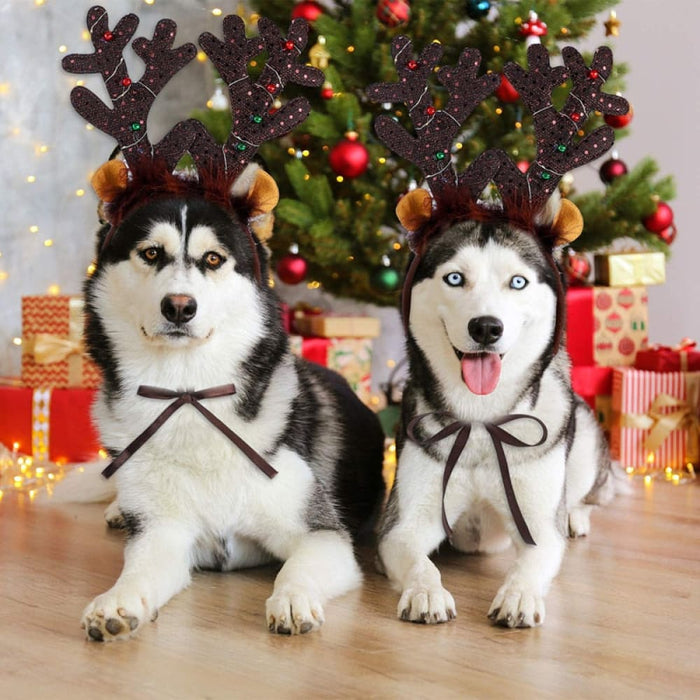 Headbands Stylish Led Deer Headwear Pet Hats Christmas