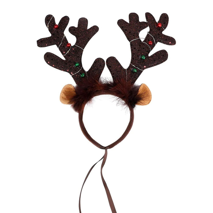 Headbands Stylish Led Deer Headwear Pet Hats Christmas