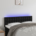 Queen Size Led Headboard Black 144x5x78/88 Cm Faux Leather