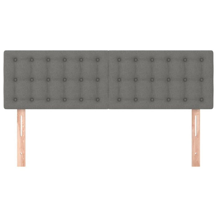 Headboards 2 Pcs Dark Grey 72x5x78/88 Cm Fabric Talapi
