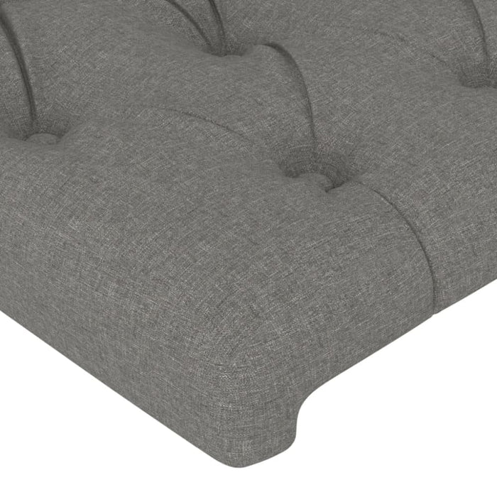 Single Size Headboards 2 Pcs Dark Grey 72x7x78/88 Cm Fabric