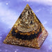 Healing Crystal Orgone Pyramid With Copper Wire Ganesh