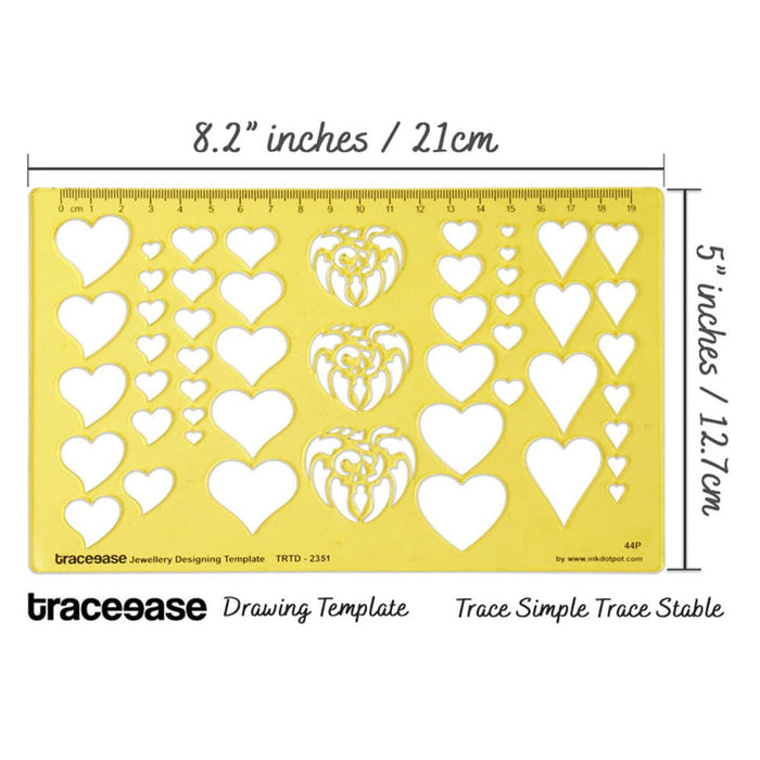 Heart Shapes Jewelery Settings Jewellery Templates Drafting