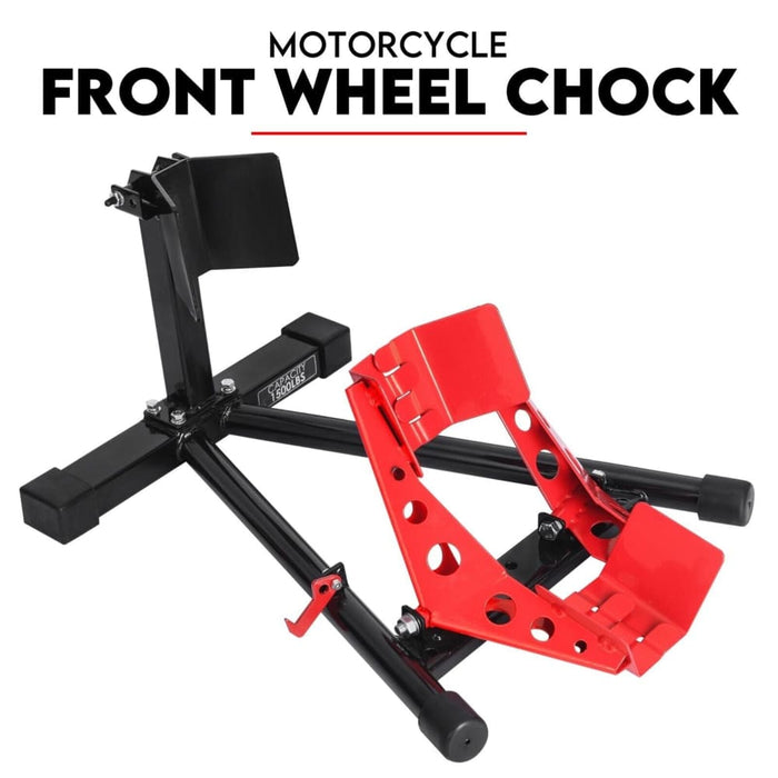 Heavy Duty Motorcycle Motorbike Stand Front Wheel Chock