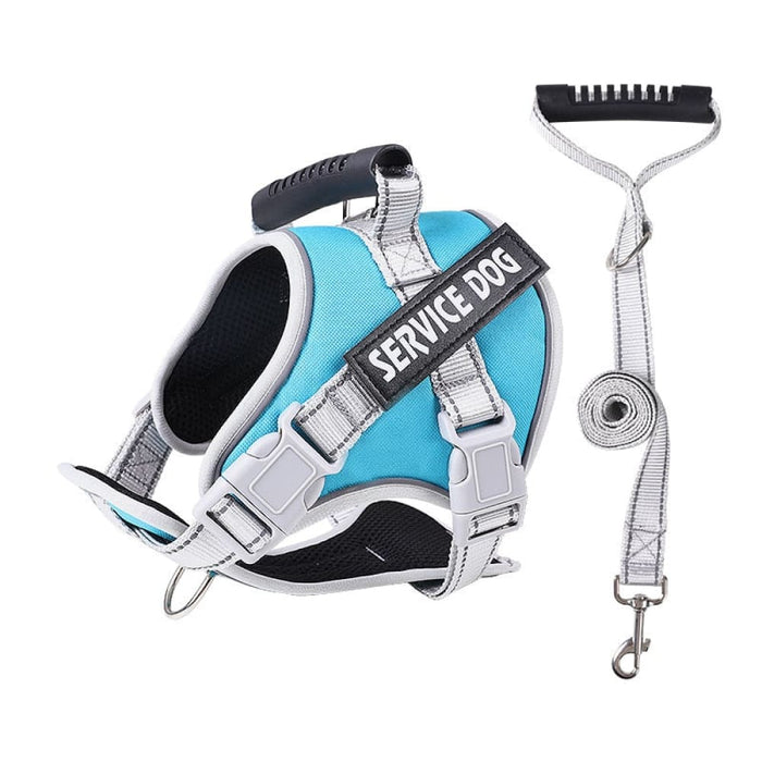 Heavy Duty no Pull Breathable Padded Dog Harness Leash Set