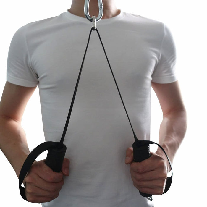 Heavy Duty Tricep Rope Handle Grip with Bag and Hook