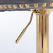 4x Height Adjustable Swivel Bar Stool Velvet Studs Barstool