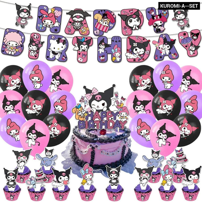 Hello Kitty Kuromi Party Decor