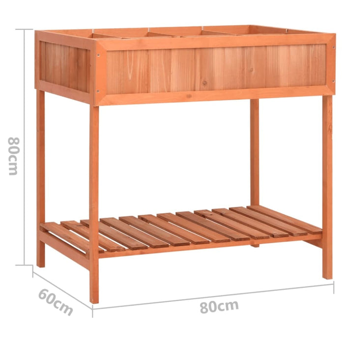 Herb Planter 80x60x80 Cm Solid Firwood Oibnnx