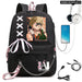 My Hero Academia Anime Womens Backpack with Usb Port