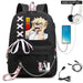 My Hero Academia Anime Womens Backpack with Usb Port