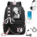 My Hero Academia Anime Womens Backpack with Usb Port