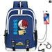 My Hero Academia Izuku Backpack with Usb Charging Port Cute