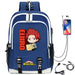 My Hero Academia Izuku Backpack with Usb Charging Port Cute