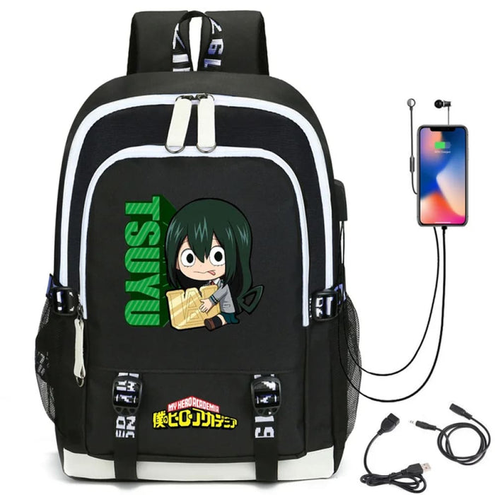 My Hero Academia Izuku Backpack with Usb Charging Port Cute