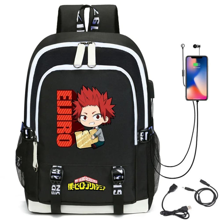 My Hero Academia Izuku Backpack with Usb Charging Port Cute