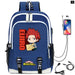 My Hero Academia Izuku Backpack with Usb Charging Port Cute