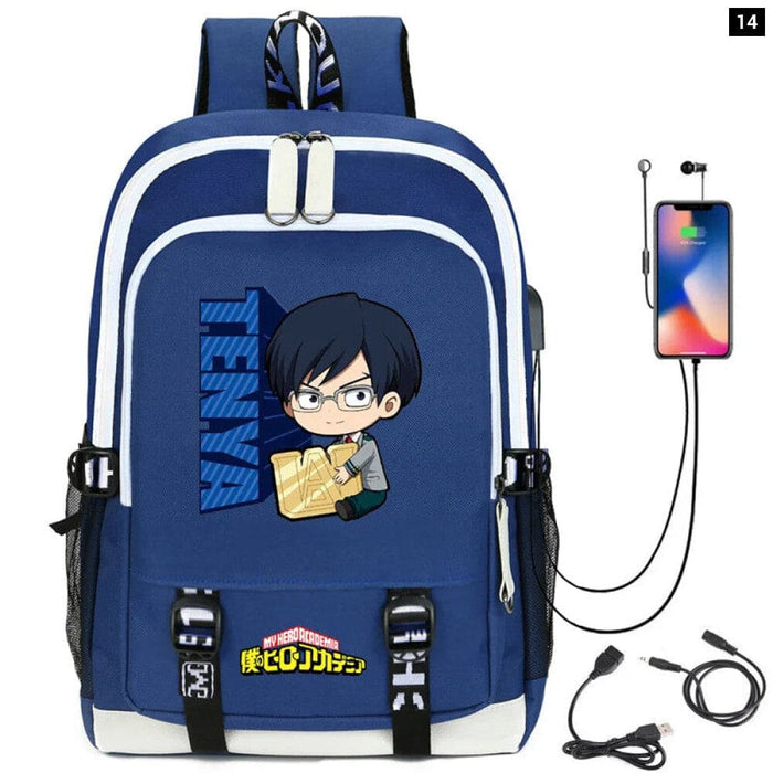 My Hero Academia Izuku Backpack with Usb Charging Port Cute