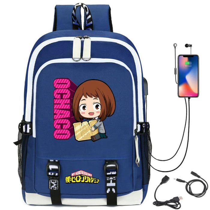 My Hero Academia Izuku Backpack with Usb Charging Port Cute