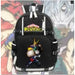 Hero Academia School Backpack Izuku Midoriya Print Shoulder