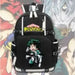 Hero Academia School Backpack Izuku Midoriya Print Shoulder