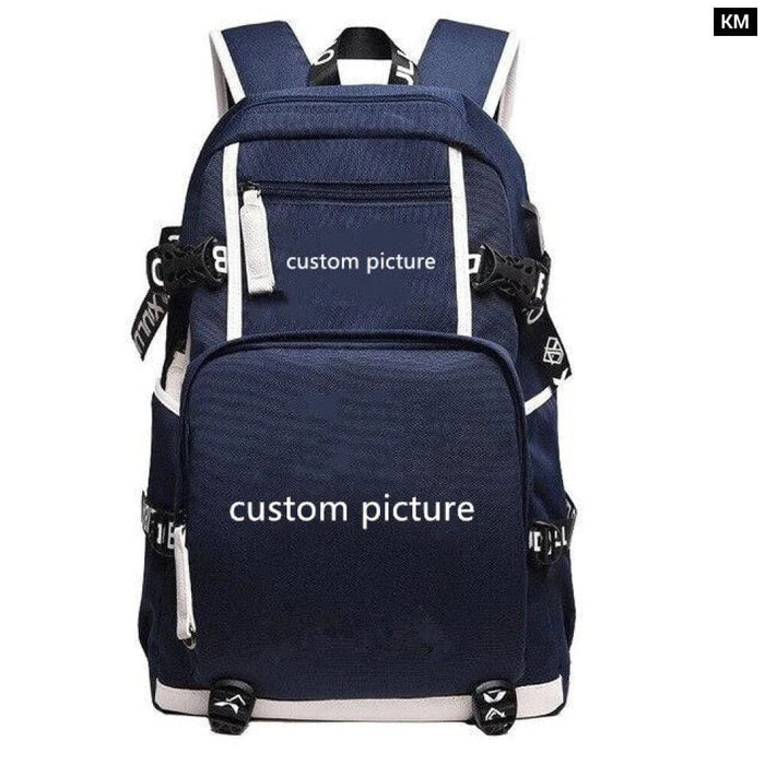 Hero Academia School Backpack Izuku Midoriya Print Shoulder